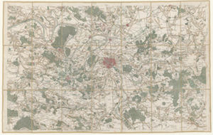 Wahlfach Territorium der Stadt, HS 2021: Paris. Ausschnitt aus der Karte von Frankreich, die unter der Leitung von Cassini erstellt wurde, 1756. Quelle: gallica.bnf.fr / BnF